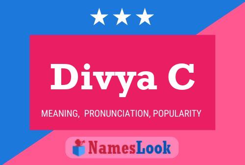 Divya C Name Poster