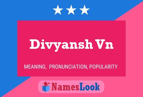 Divyansh Vn Name Poster