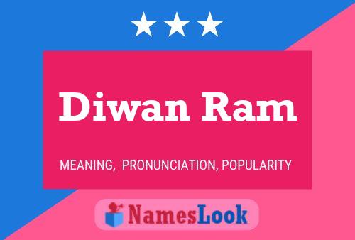 Diwan Ram Name Poster