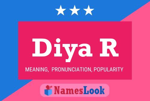 Diya R Name Poster