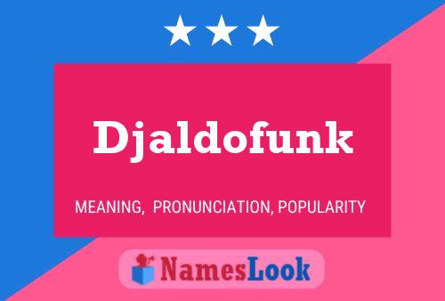 Djaldofunk Name Poster