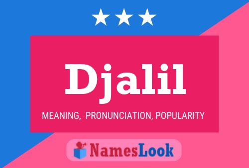 Djalil Name Poster