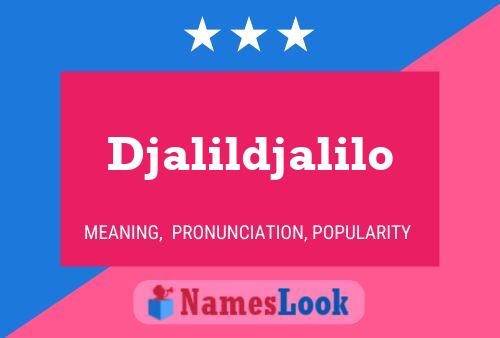 Djalildjalilo Name Poster