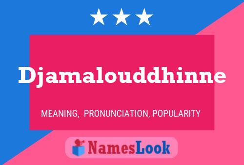 Djamalouddhinne Name Poster