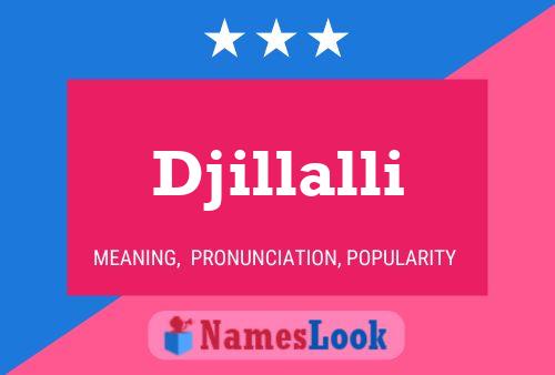 Djillalli Name Poster