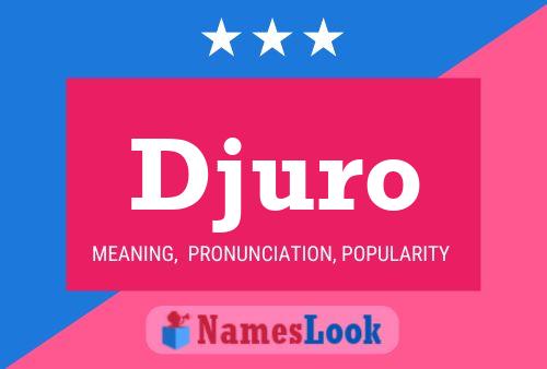 Djuro Name Poster