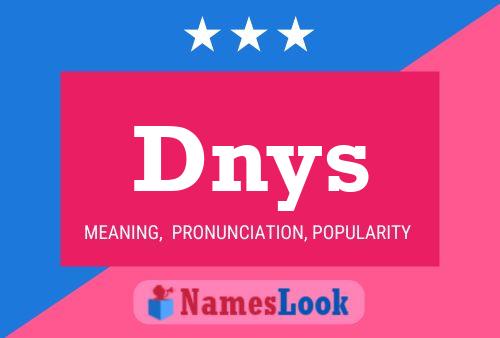 Dnys Name Poster