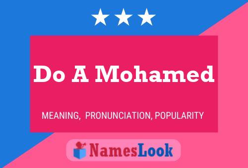 Do A Mohamed Name Poster