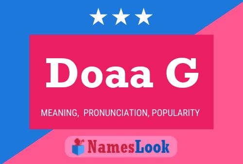 Doaa G Name Poster