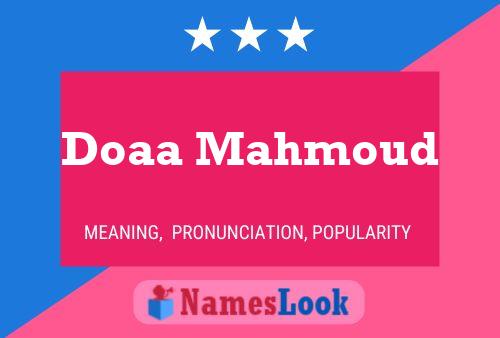 Doaa Mahmoud Name Poster