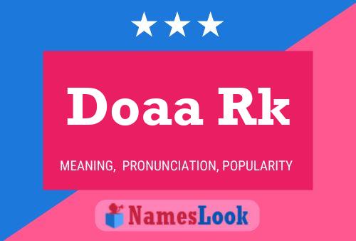 Doaa Rk Name Poster