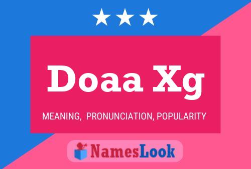 Doaa Xg Name Poster