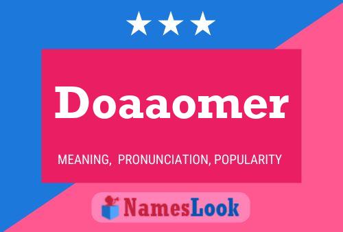 Doaaomer Name Poster