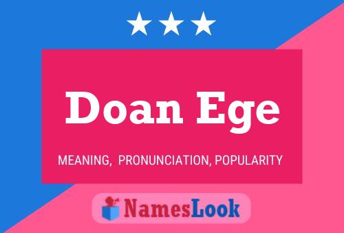 Doan Ege Name Poster