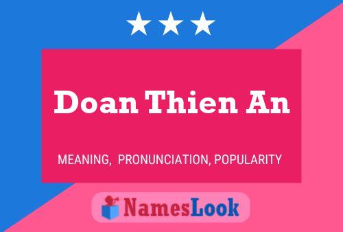 Doan Thien An Name Poster