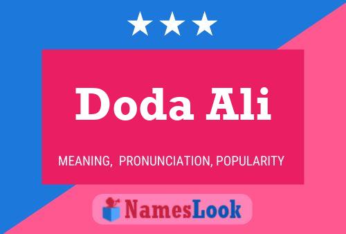 Doda Ali Name Poster