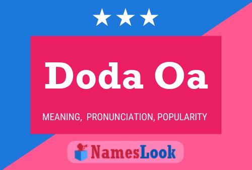 Doda Oa Name Poster