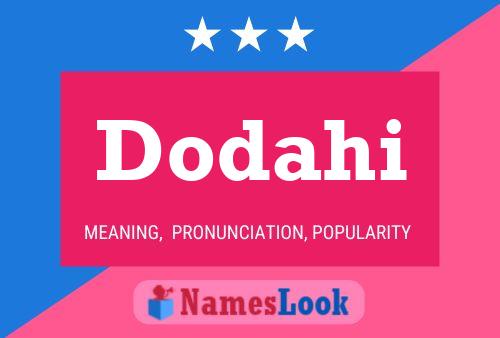 Dodahi Name Poster