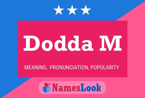 Dodda M Name Poster