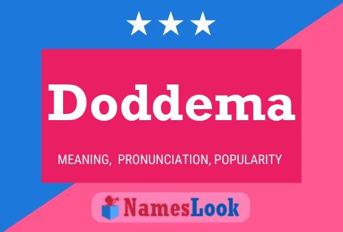 Doddema Name Poster