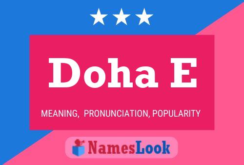 Doha E Name Poster