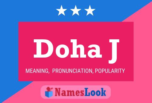 Doha J Name Poster