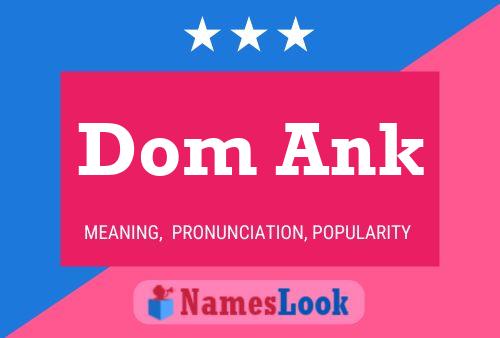 Dom Ank Name Poster