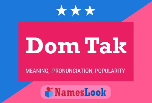 Dom Tak Name Poster