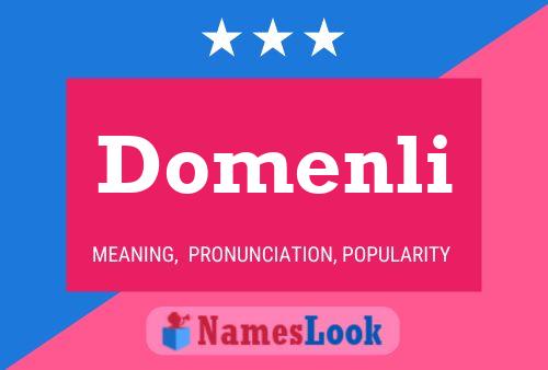 Domenli Name Poster