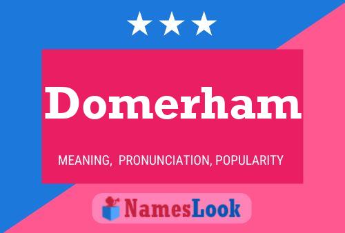 Domerham Name Poster