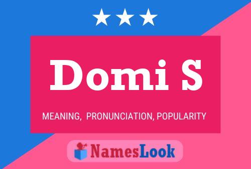 Domi S Name Poster