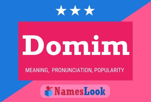 Domim Name Poster