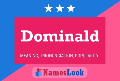 Dominald Name Poster