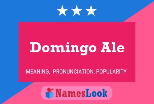 Domingo Ale Name Poster