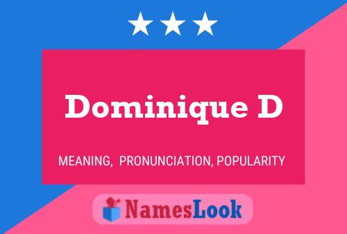 Dominique D Name Poster