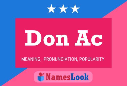 Don Ac Name Poster