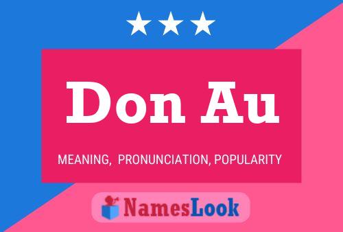 Don Au Name Poster