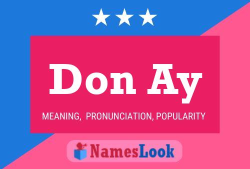 Don Ay Name Poster