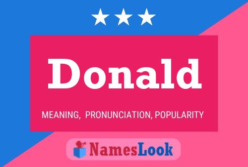 Donald Name Poster