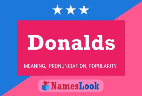 Donalds Name Poster