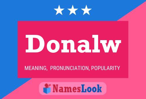 Donalw Name Poster