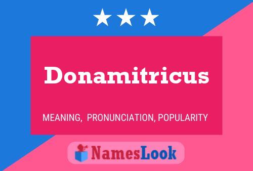 Donamitricus Name Poster