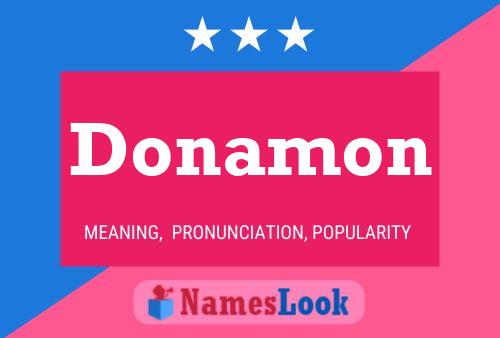 Donamon Name Poster