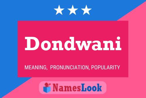 Dondwani Name Poster