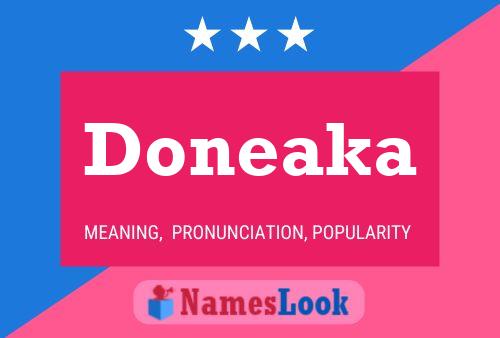 Doneaka Name Poster