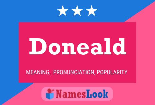 Doneald Name Poster