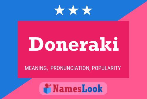 Doneraki Name Poster