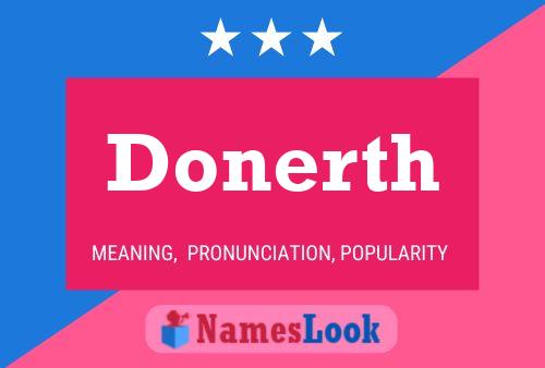 Donerth Name Poster