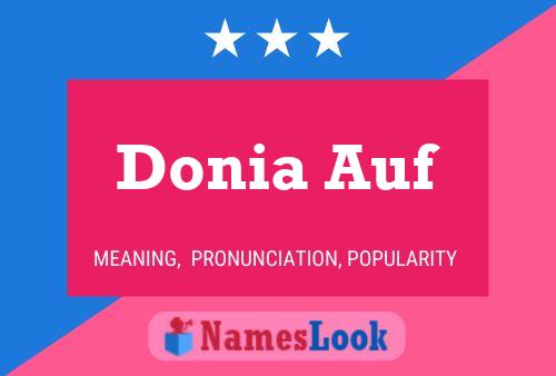 Donia Auf Name Poster