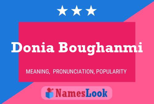 Donia Boughanmi Name Poster